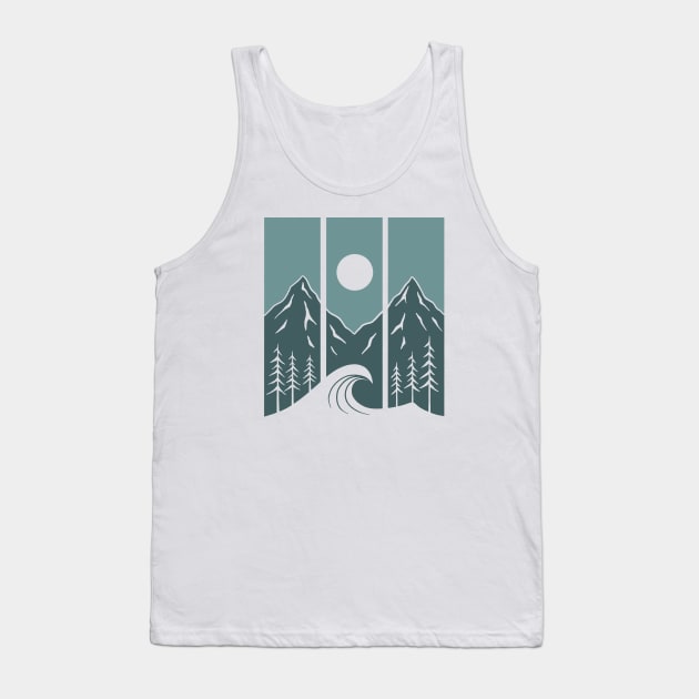 Triptych Tank Top by SommersethArt